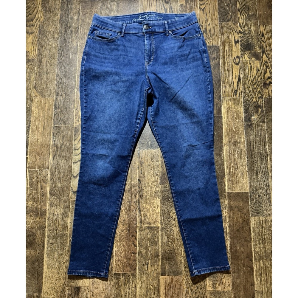Gloria Vanderbilt Blue Jeans Women's Size 14 All Around Slimming Affect Curvy